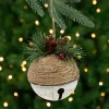 Northlight Bells & Jingle Buddies>5" Acorn Jingle Bell With Holly Berry And Pine Cones Christmas Ornament