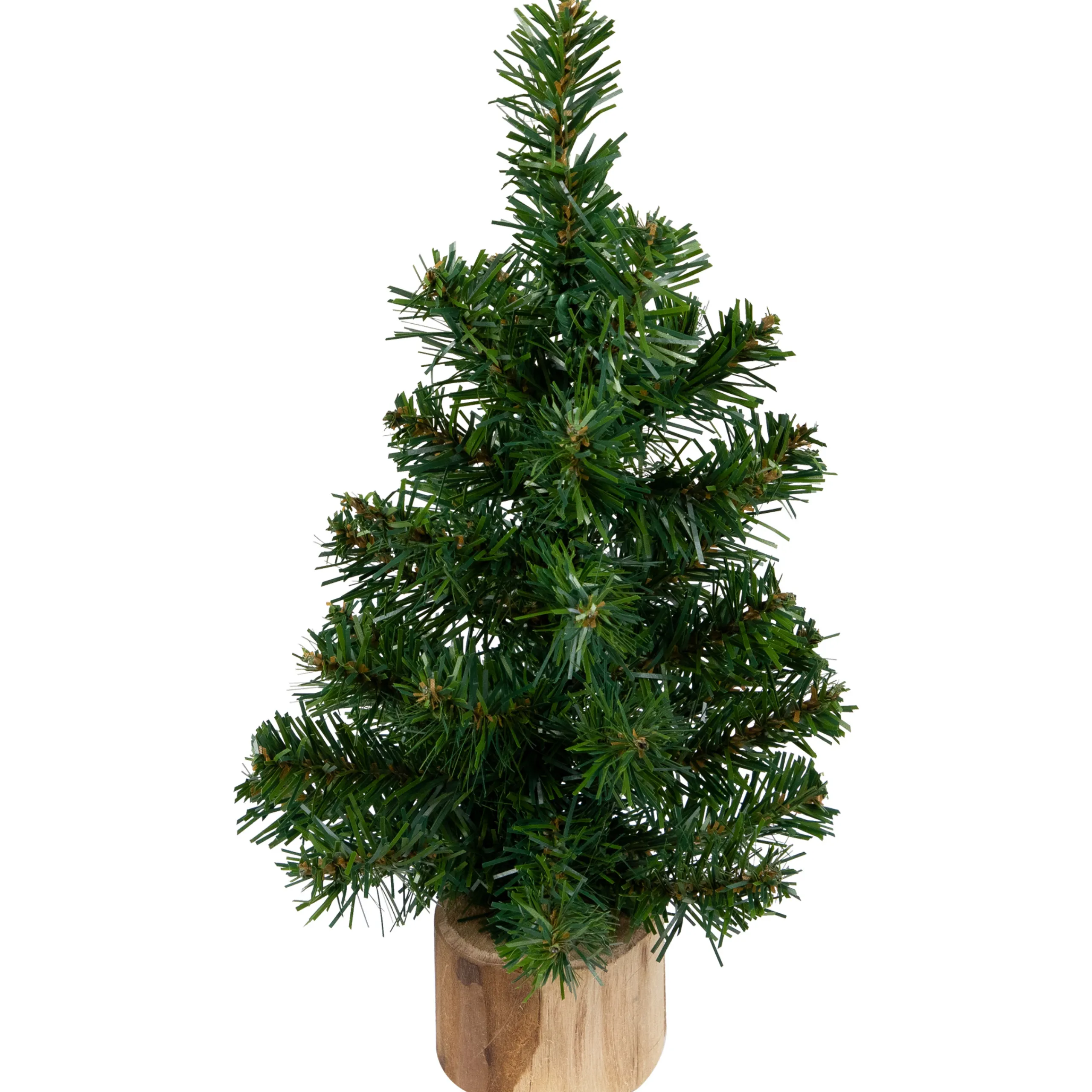 Northlight 2.5 Feet Tall And Smaller>10" Alpine Medium Artificial Christmas Tree With Wooden Base - Unlit
