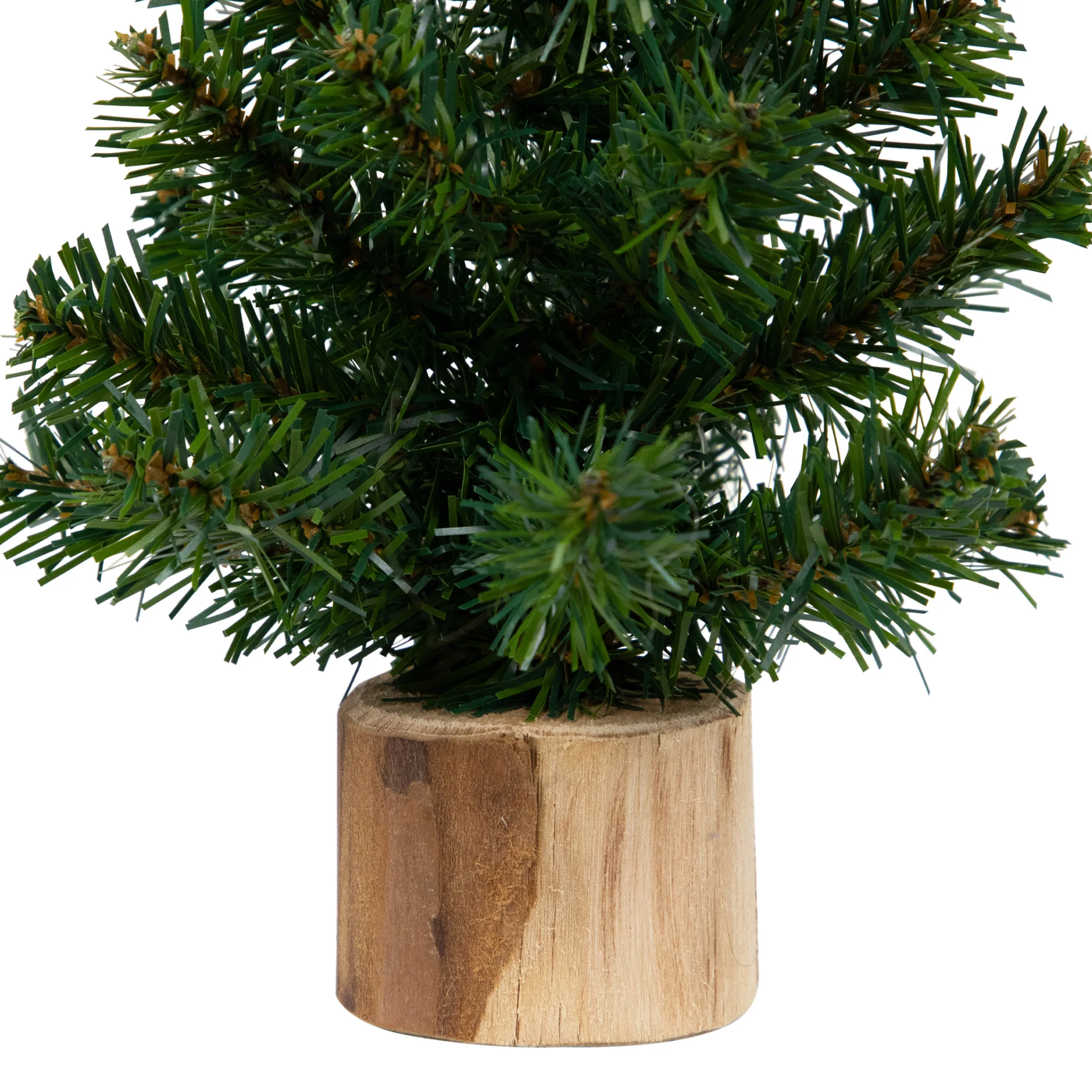 Northlight 2.5 Feet Tall And Smaller>10" Alpine Medium Artificial Christmas Tree With Wooden Base - Unlit