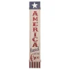 Contemporary Home Living 47" "America Land Of The Free" Leaning Porch Fourth Of July Wall Sign