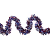 Northlight 25' Americana 6-Ply Wide Cut Tinsel Garland - Unlit