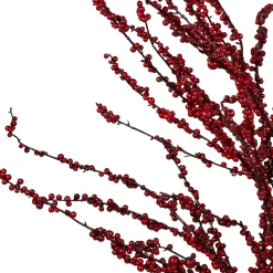 Northlight Twig Trees>5' Artificial Red Berry Christmas Twig Tree, Unlit