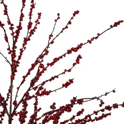 Northlight Twig Trees>50" Artificial Red Berry Christmas Twig Tree With Square Stand, Unlit