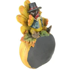 Northlight 8.25" Autumn Harvest Thanksgiving Turkey Chalkboard Decorative Table Top Figurine