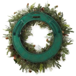 Wreath Accessories*Village Lighting Co. 20" Basil Green Christmas Deluxe Door Saver Protective Wreath Pad
