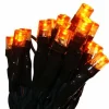 Sienna 20 Battery Operated Amber Led Wide Angle Mini Christmas Lights - 6.25 Ft Green Wire