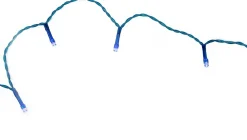 Northlight 20 Battery Operated Blue Led Wide Angle Christmas Lights - 6.25 Ft Blue Wire