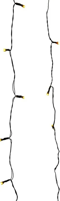 Sienna 20 Battery Operated Gold Led Wide Angle Christmas Lights - 6.25 Ft Green Wire
