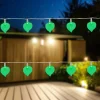 Northlight 10 Battery Operated Leaf Shaped Novelty Christmas Lights - Clear Wire