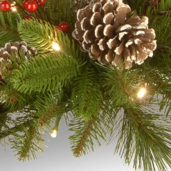 Candles & Holders*National Tree Company 30" Battery Operated Led Lighted Christmas Candle Holder And Centerpiece