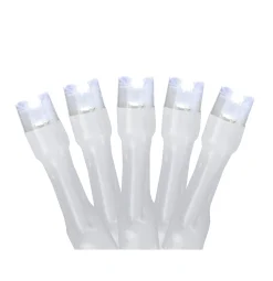 Northlight 20 Battery Operated Pure White Led Wide Angle Christmas Lights - 9.5 Ft White Wire