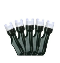 Northlight 20 Battery Operated Pure White Led Wide Angle Mini Christmas Lights - 9.5 Ft Green Wire