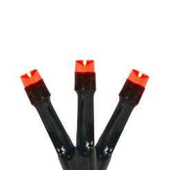 Northlight 20 Battery Operated Red Led Wide Angle Christmas Lights - 9.5 Ft Green Wire