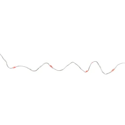 Northlight 18 Battery Operated Red Led Micro Fairy Christmas Lights - 4.25 Ft Silver Wire