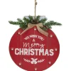 Signs & Plaques*Northlight 13.75" Battery Operated Red Ornament "We Wish You A Merry Christmas" Wall Sign