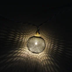 Sienna 10 Battery Operated Silver Mini Patio Lights - 7.5 Ft White Wire