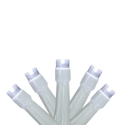 Brite Star 10 Battery Operated White Led Wide Angle Christmas Lights - 3 Ft White Wire