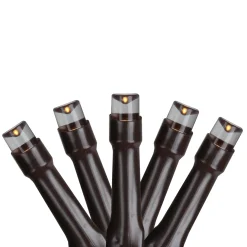 Sienna 10 Battery Operated White Led Wide Angle Christmas Lights - 3.5 Ft Brown Wire