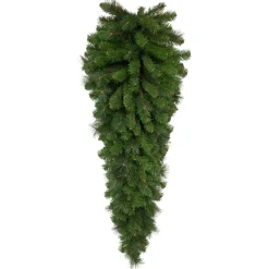 Unlit Teardrops*Northlight 48" Beaver Pine Artificial Christmas Teardrop Swag, Unlit