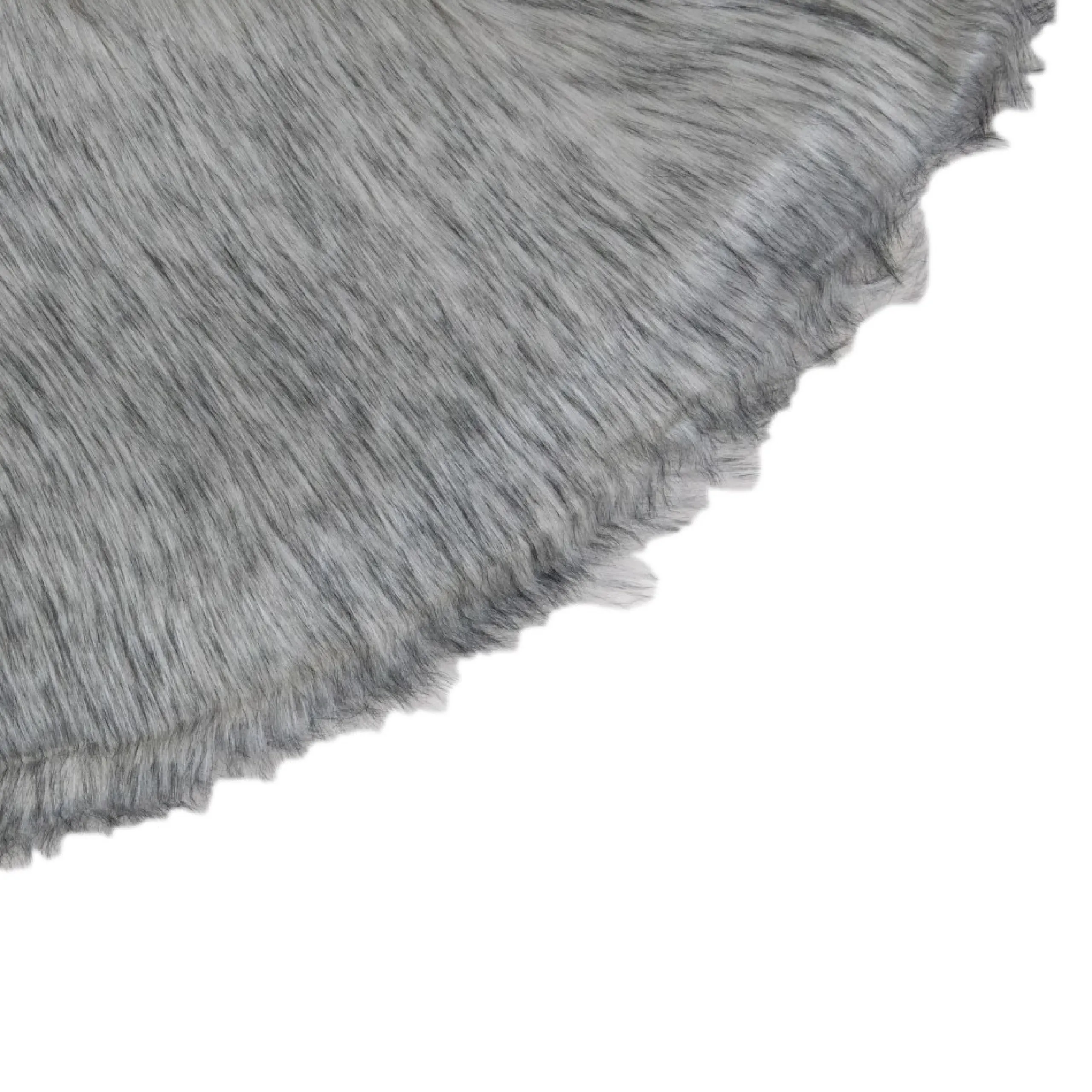 48 Inch And Smaller*Northlight 36" Beige And Gray Plush Faux Fur Christmas Tree Skirt