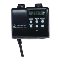 DLIG 5.25" Black Christmas Lights 120V Ac Plug Digital Timer