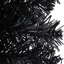 Unlit Wreaths*Northlight 24" Black Colorado Spruce Artificial Halloween Wreath, 24-Inch, Unlit