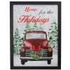 Signs & Plaques*Northlight 15.75" Black Frame Red Vintage Truck Led Lighting Christmas Wall Canvas