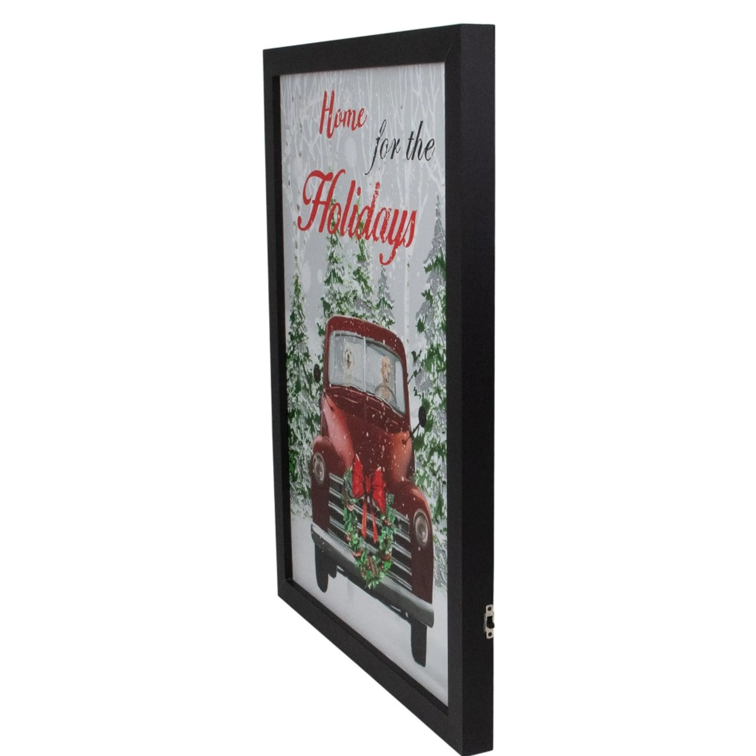Signs & Plaques*Northlight 15.75" Black Frame Red Vintage Truck Led Lighting Christmas Wall Canvas