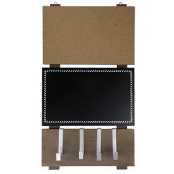 Avon 24" Black Hanging Combination Chalkboard, Corkboard, And Hooks