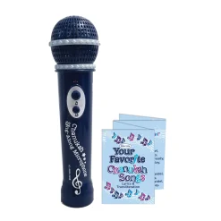 Rite Lite 7.5" Black Musical Microphone With 5 Hanukkah Songs