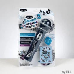Rite Lite 7.5" Black Musical Microphone With 5 Hanukkah Songs