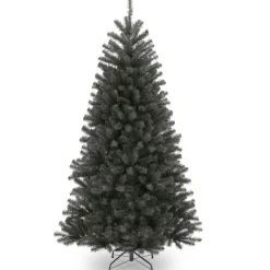 National Tree Company Black Trees>6.5' Black North Valley Spruce Artificial Christmas Tree, Unlit