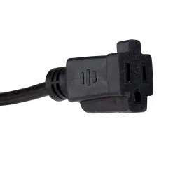Northlight 40' Black 3-Prong Medium Duty Commercial Extension Power Cord