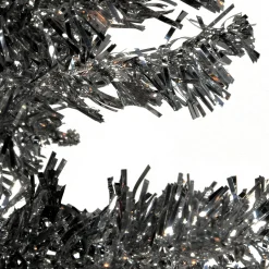 National Tree Company 3 And 3.5 Feet Tall>3' Black Tinsel Artificial Christmas Tree, Unlit