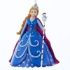 Kurt Adler Fashion & Beauty>4.75" Blue And Red Garden Snow Princess Christmas Ornament