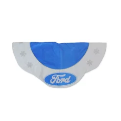 48 Inch And Smaller*Northlight 45.5" Blue And White Ford Scalloped Christmas Tree Skirt