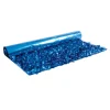 Showdown Displays 15' Blue Contemporary Metallic Floral Sheeting Party Streamers
