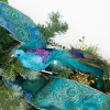 Northlight Animals>8" Blue, Green And Purple Sequins Peacock Bird Clip-On Christmas Ornament