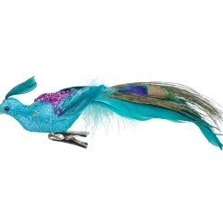 Northlight Animals>8" Blue, Green And Purple Sequins Peacock Bird Clip-On Christmas Ornament