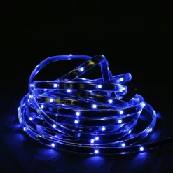 CC Christmas Decor 18' Blue Led Outdoor Christmas Linear Tape Lighting - Black Finish