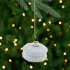 Northlight Food & Beverage>2" Blue Macaroon With Sugar Glass Christmas Ornament