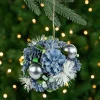 Northlight Pine Cones>5.5" Blue Pinecone And Pine Needle Christmas Ball Ornament