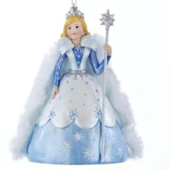 Kurt Adler Fantasy & Sci Fi>4.75" Blue Princess Snow Queen Christmas Ornament