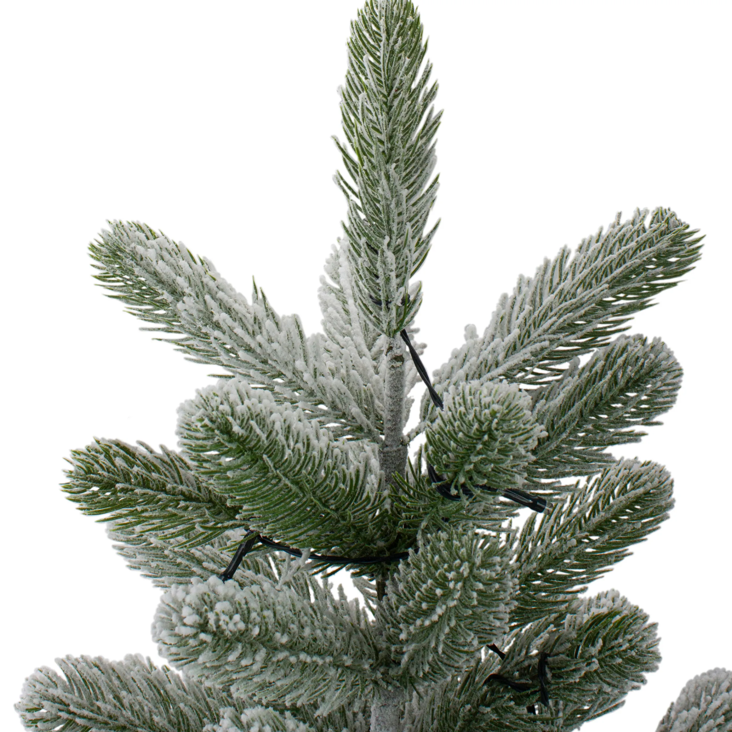 Northlight Potted Trees>2' B/O Potted Frosted Pine Medium Artificial Christmas Tree In A Burlap Pot- Warm White Lights