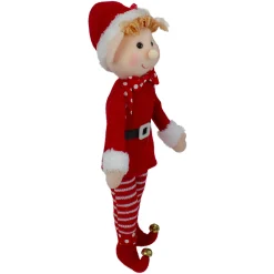 Kurt Adler Fantasy & Sci Fi>15" Boy Elf In Red Sweater Christmas Ornament