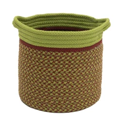 Decoration Storage*Colonial Mills 14" Braided Houndstooth Christmas Storage Basket