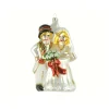 GC Home & Garden Wedding & Anniversary>6.25" Bride And Groom Hand Blown Glass Figurine Ornament