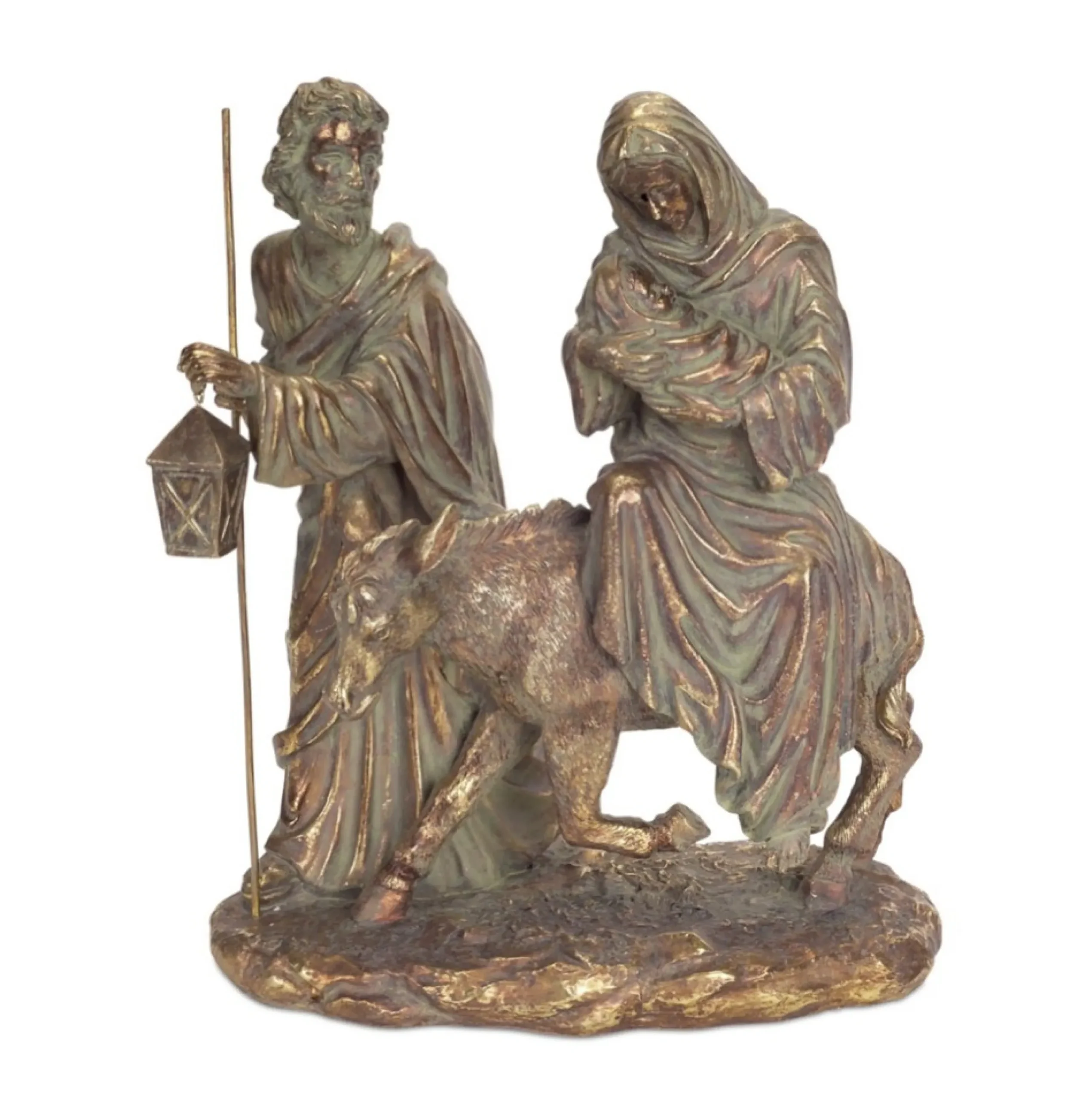 Nativities*Melrose 12" Bronze Holy Family Nativity Scene Christmas Tabletop Decor