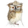 Kurt Adler Animals>4.75" Brown And White Plush Fur Owl Christmas Ornament