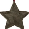 Northlight Stars>11.5" Brown Faux Fur Star Christmas Ornament